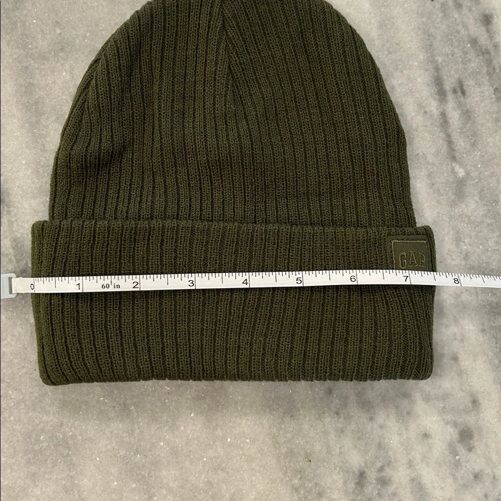 NWT Gap Youth Kids Beanie S/M Olive Green